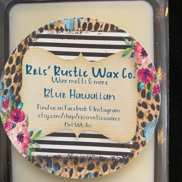 Handmade soy wax melts, Blue Hawaiian scent